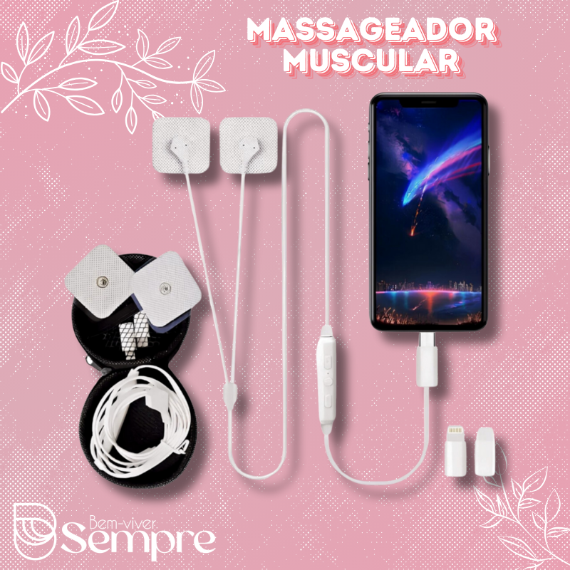 Massageador Muscular - Alívio Digital Portátil