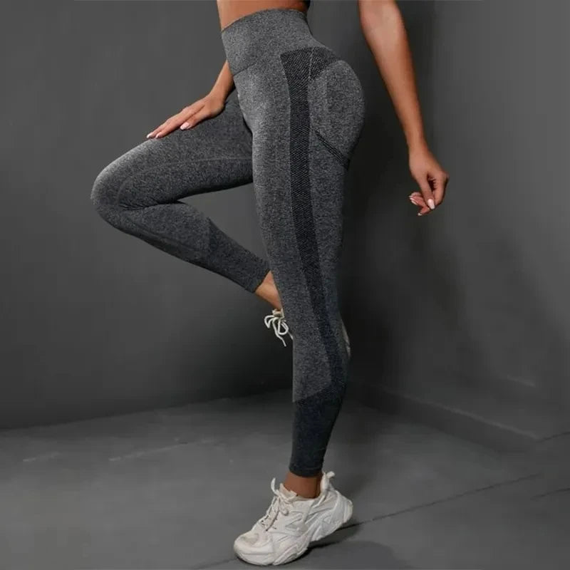 Calça Leggings S/Costura Cintura Alta