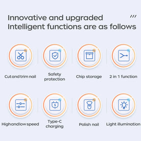 Cortador de Unha Elétrico 2 em 1