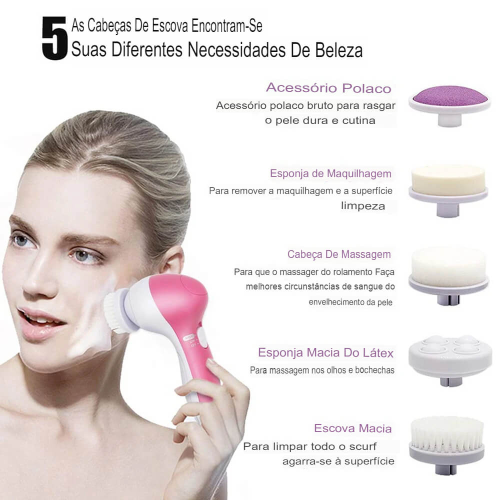 Escova de Limpeza -  Massageador Facial Elétrico