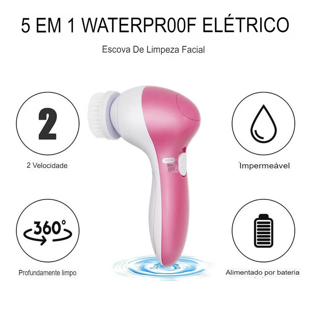 Escova de Limpeza -  Massageador Facial Elétrico